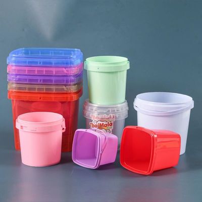 2L / 4L / 5L / 8L / 10L / 15L / 18L PP Behälter Plastik Eimer 5 Gallonen Quadrat Eimer mit Deckel