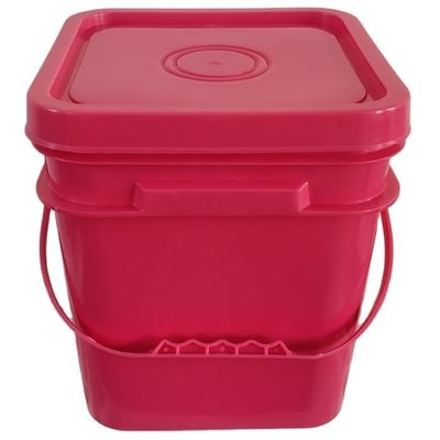 5 Gallonen 6 Gallonen Plastik Eimer Farbe Eimer mit leichtem offenen Deckel Druck Wärmeübertragung
