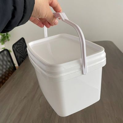 Anpassen 3L 5L Easy Open Rechteck Bucket Plastikbehälter mit Deckel und Griff