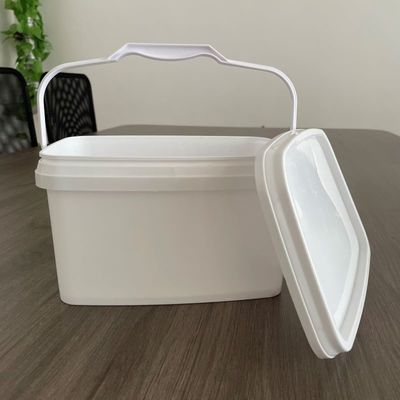 Anpassen 3L 5L Easy Open Rechteck Bucket Plastikbehälter mit Deckel und Griff