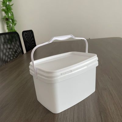 Anpassen 3L 5L Easy Open Rechteck Bucket Plastikbehälter mit Deckel und Griff