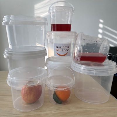 1L-10L rundes Plastikbecken für Lebensmittel mit PP-HDPE-Material und Dicke 1,0-2,5 mm