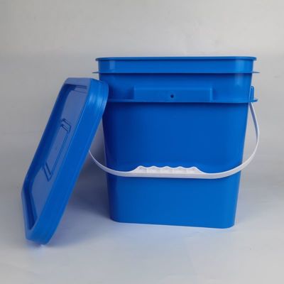 10L Eimer Quadratform Plastik Eimer mit gedruckten Eimern Deckel Griff Zubehör