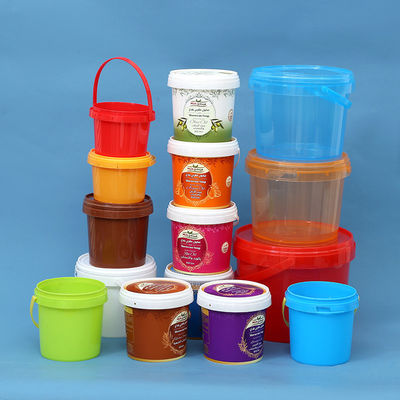 Zertifikat GAP/ISO/FDA 300ml-5L kundenspezifische klare Erdnussbuttersauce Lebensmittelverpackung Behälter Eimer mit Deckel