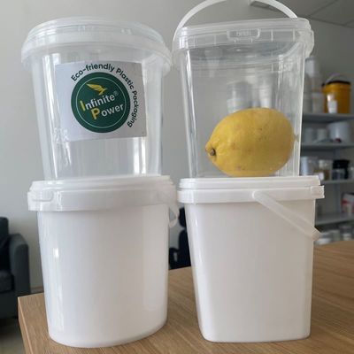 Recycling-Baucher für klare und runde Verpackungen