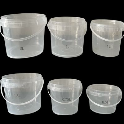 Recycling Custom 1 -25 Liter Rundverpackung Behälter Eimer mit Deckel Dicke 1,0 bis 2,5 mm