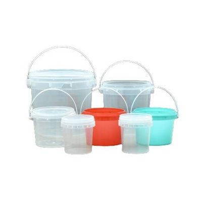 Durchsichtiger Knödelbehälter mit Eimerdeckel und Griff 200ml 300ml 500ml 750ml 1L 2L 3L