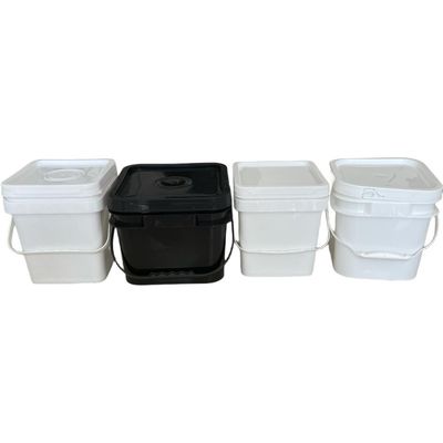 Custom Logo Printed Square Plastic Bucket Dauerbehälter für industrielle Anwendungen