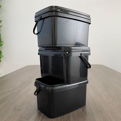 3L rechteckiger weißer Plastikbehälter mit Deckelstärke von 1,0 bis 2,5 mm und erschwinglich