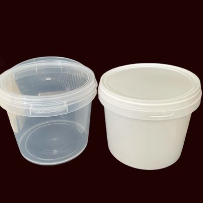 Polypropylenmaterial Rund oder quadratisch 3L 5L Lebensmittelbehälter mit Deckel Kunststoffbehälter