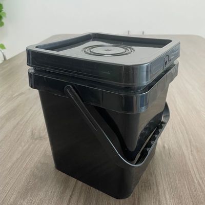 5L Quadrat-Kunststoff-Eimer-Eimer, der für die Saatgutverpackung angepasst und recycelt werden kann