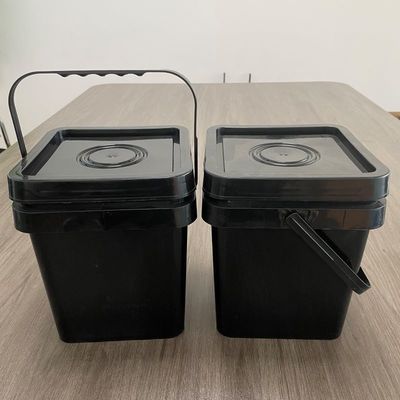 5L Quadrat-Kunststoff-Eimer-Eimer, der für die Saatgutverpackung angepasst und recycelt werden kann