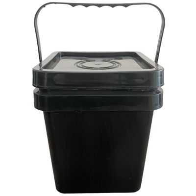 5L Quadrat Plastikbehälter mit gelber Farbe und langlebigen Wänden von 1,0-2,5 mm