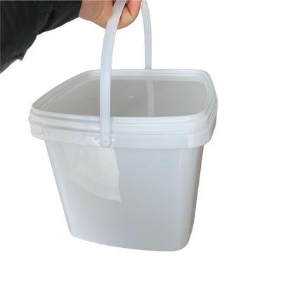 300 ml 5L PP Quadrat Eimer Klarer oder weißer Behälter Süßigkeiten Popcorn Eimer für Produkte