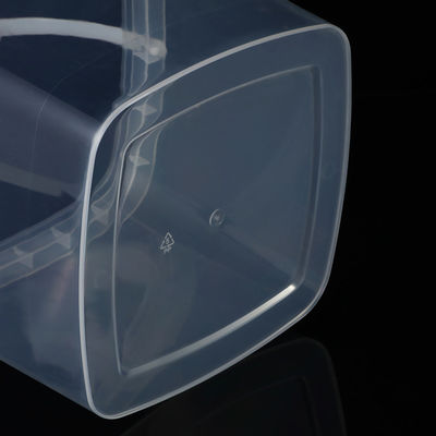 Quadratische 2L 3L 5L 8L 10L klare Plastikbehälter mit leicht zu öffnenden und zu schließenden Deckel