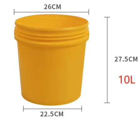 10 Liter Plastikbehälter mit Deckel Schwerlastbehälter für Lebensmittel 1,0 bis 2,5 MM Dicke BPA-frei