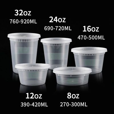 1L, 2L, 3L, 4L, 5L, 6L, 7L, 8L, 10L rundes Plastikbehälter mit Griff und Deckel