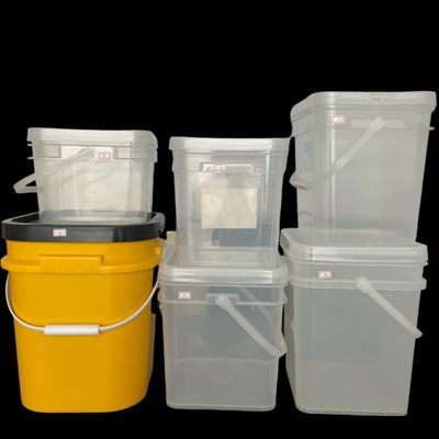 Fassungssicherer Deckel Plastikbehälter für Kekse Süßigkeiten 4L 5L 6L Dauerhafter Quadrat-Eimer