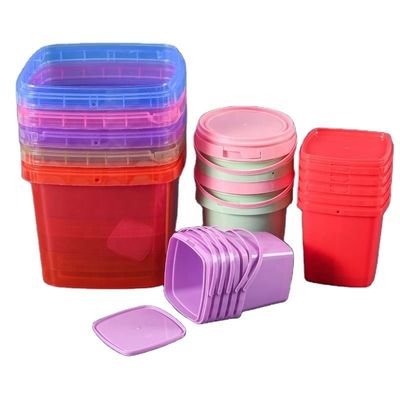 Polypropylen Eimer 200ml-25L Quadrat Plastikbehälter mit Griff zum Nutzen