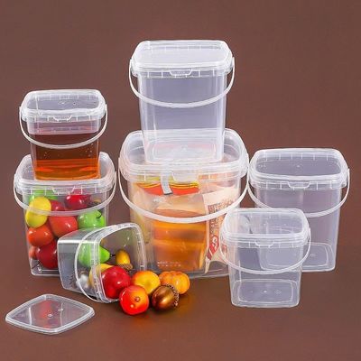Polypropylen Eimer 200ml-25L Quadrat Plastikbehälter mit Griff zum Nutzen