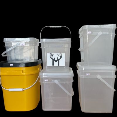Quadratischer Samenbehälter mit transparenter Konstruktion und bequemer Deckelgriff