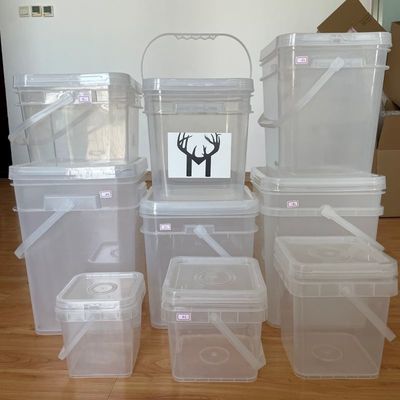 Quadratischer Samenbehälter mit transparenter Konstruktion und bequemer Deckelgriff