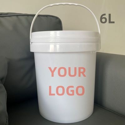 Polypropylen Custom Logo Druck Plastik Eimer 4L 5L 6L 8L mit Anpassung