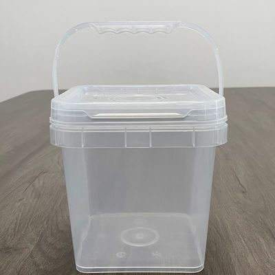 500 ml Soße Behälter Quadratische Eimer Weiß gedruckte Eimer mit 1,0 bis 2,5 mm Dicke