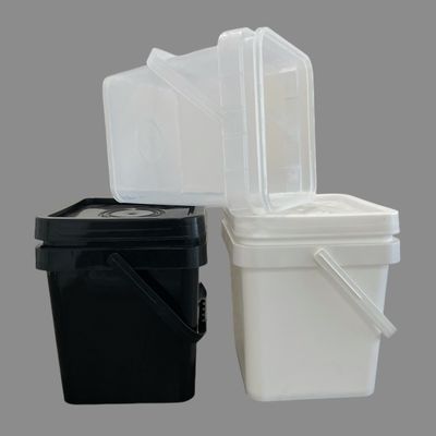 Recycling und Industrie 4 Gallonen Quadrat Eimer mit Deckel 15 Liter Plastik Eimer