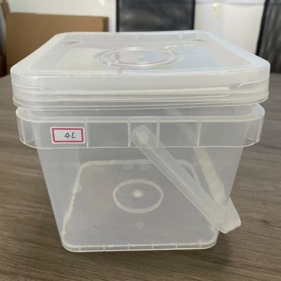 Anpassen Quadrat Eimer mit Abdeckung 2L 3L 4L 5L 6L Lagerung Haus Futter Plastik Eimer