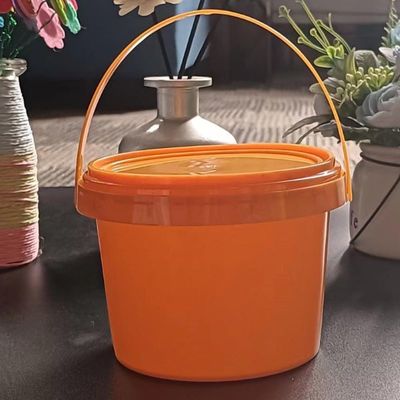 Konservierung und Organisation von Tiernahrung 2L Runder Plastikbehälter mit luftdichtem Deckel