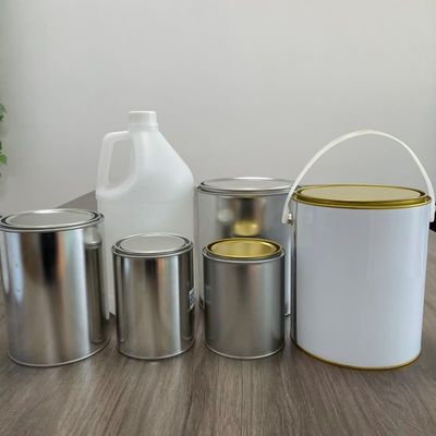1 Gallonen Quadratbehälter mit Flasche und Plastikbehälter