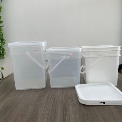 1 Gallonen Quadratbehälter mit Flasche und Plastikbehälter