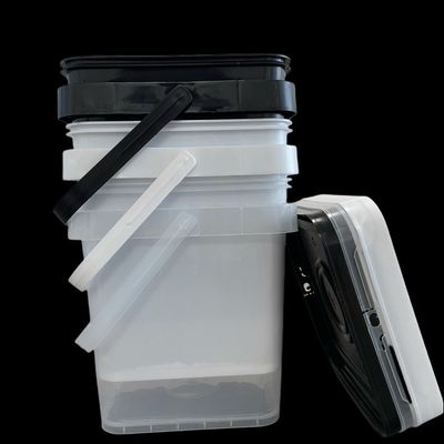 Quadratischer Plastikbehälter für Getränkeverpackungen Vollgröße 5L 15L Dicke 1,0 bis 2,5 mm