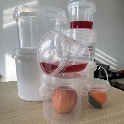 Rundes Plastikbehälter mit luftdichtem Deckel und HDPE-Material