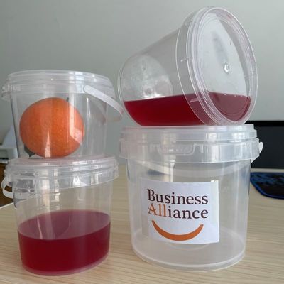 Rundes Plastikbehälter mit luftdichtem Deckel und HDPE-Material