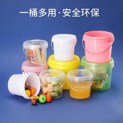 Versorgung mit 300 ml 5L Plastikbehälter Eimer mit Druck Seidenkrem / Wärmeübertragung / IML