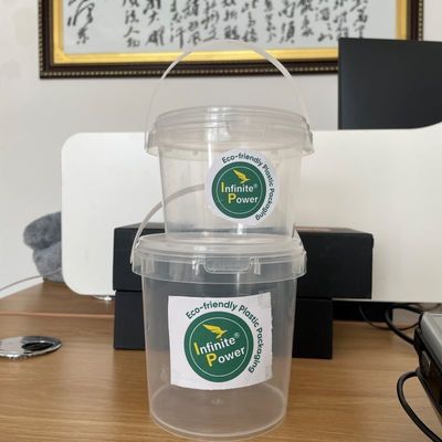 10,0 bis 2,5 MM Dicke Klarer oder weißer Eimer Kunststoffbehälter 1 Liter Schwarz