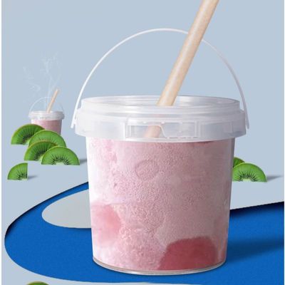 300 ml 5L Plastikbehälter Schwarzer Eimer 2 Liter Plastikbehälter mit Abdeckung für Lebensmittelverpackungen