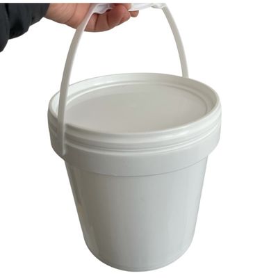 1L 2L 3L 4L 5L weißer runder Plastikbehälter mit Abdeckung