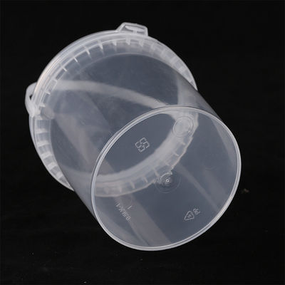 1L 2L 3L 4L 5L weißer runder Plastikbehälter mit Abdeckung