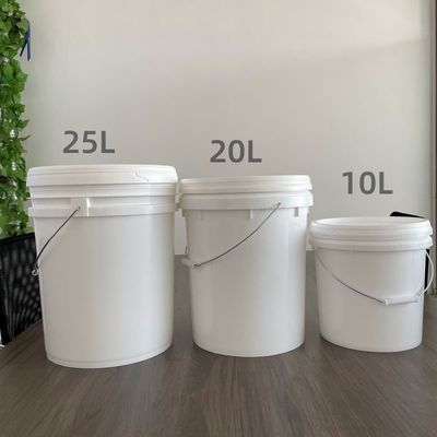 Individuelle 1L-25L Runde Plastikbehälter mit IML-Druck und Wärmeübertragungsdruck