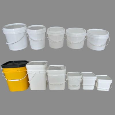 Individuelle 1L-25L Runde Plastikbehälter mit IML-Druck und Wärmeübertragungsdruck