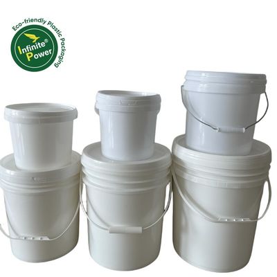 Recycling Anpassung 15L Plastikbehälter mit Deckel und starker Eimer mit Metallgriff