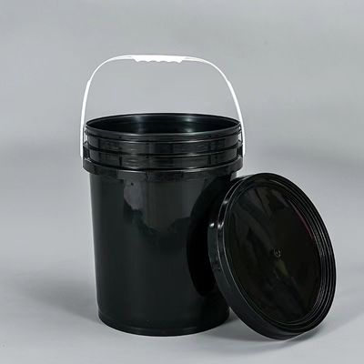 20L schwarzer Plastikbehälter für Werkzeuge Behälter Deckel und Griff Zubehörpaket