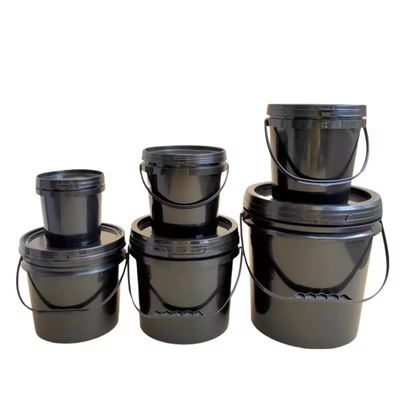 Anpassen 3L 5L 8L 10L 15L Plastik Eimer Schwarz oder Weiß mit Deckel HDPE Material