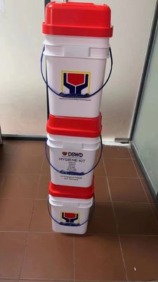 20L 25L Boden haltbar schwarz HDPE Plastik Eimer für den Bau Epoxy hohe Kapazität