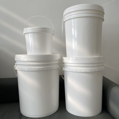 Seidenbildschirmdruck Runder Plastikbehälter mit Metallgriffe 3L 4L 5L 8L 10L 5 Gallonen
