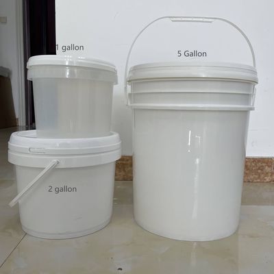 1-5 Gallonen runder Eimer Plastikbehälter mit Deckel Das perfekte Getränkezubehör