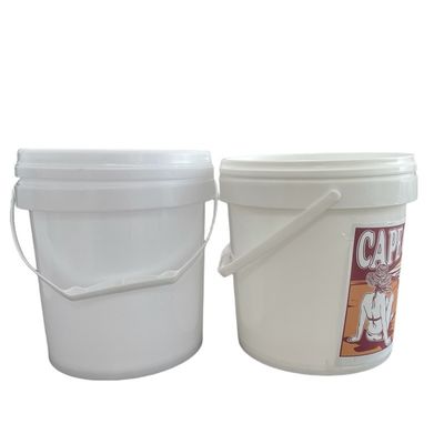5 Liter runde Plastikbehälter für Pickel Distributionslösung in kundenspezifischen Lebensmittelbehälter